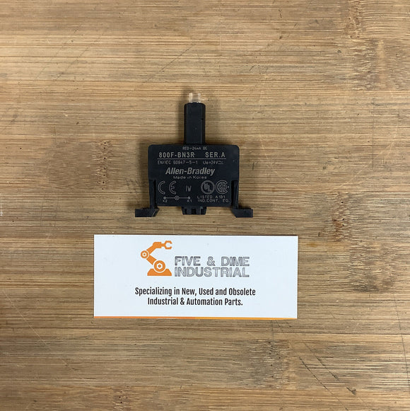 Allen Bradley 800F-BN3R Ser. A Contact Block