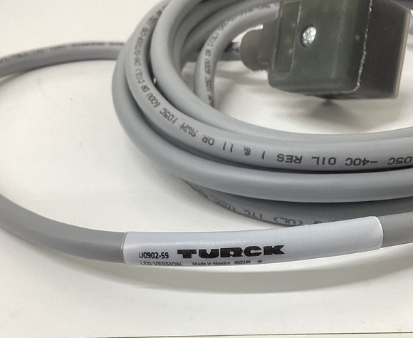 Turck VAS22-F653-3M Female Valve Connector U0902-59 3-Pin