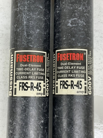 Fusetron FRS-R-45 Lot of 2  600V Fuse - 0