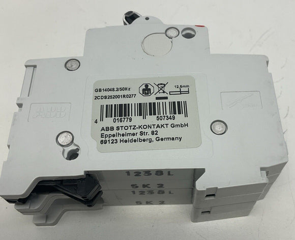 ABB S202-K2 2-Amp Supplementary Circuit Breaker 277/480VAC, 2-Pole