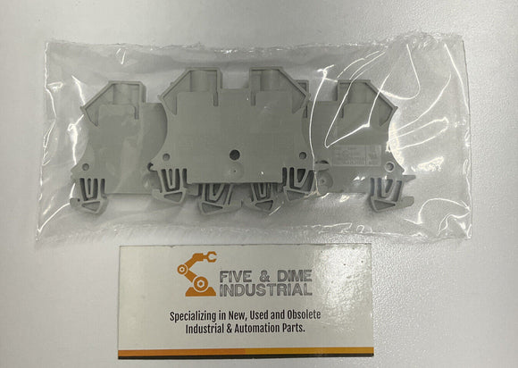 Allen Bradley 1492-J6 Terminal Block Gray. Lot of 3