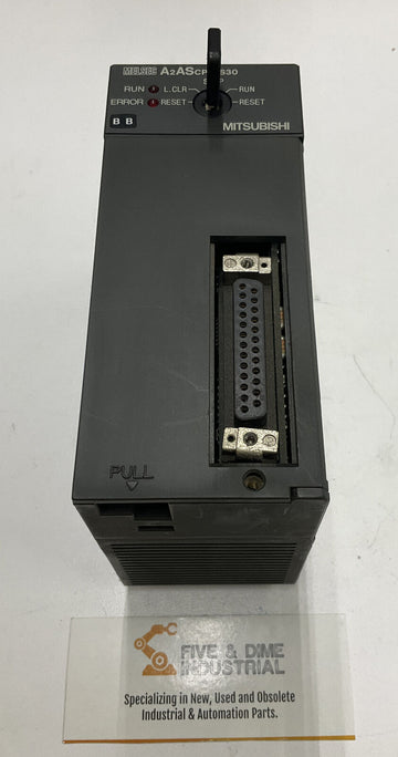 Mitsubishi A2ASCPU-S30 CPU PLC, 30k Step Processor w/ Key - 0