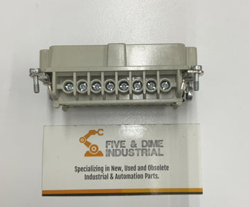 Harting 10.2020 HBE 16 Screw Terminated Plug w/ Wire Protection - 0