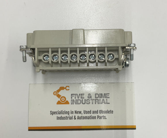 Harting 10.2020 HBE 16 Screw Terminated Plug w/ Wire Protection