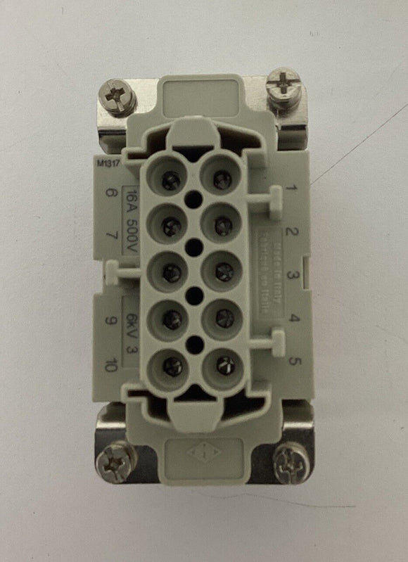 Mencom CSHF-10 Female 10-Pole Rectangular Insert