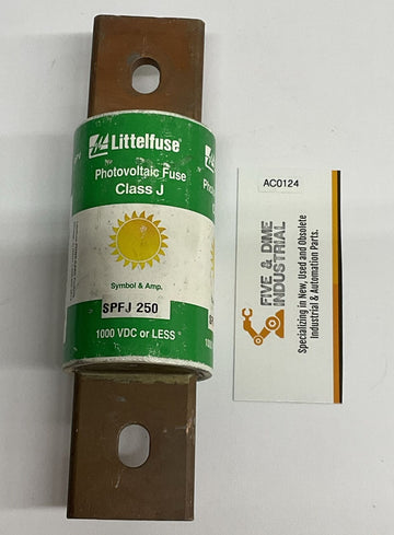 Littelfuse SPFJ-250 Class J Photovoltaic Fuse 250 Amp 1000 VDC or Less