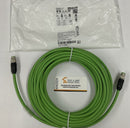 Murr 7000-44511-7961200 M12, Male/Male, 4-Pin, 12 Meters Ethernet Cable-1