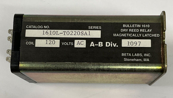 Allen Bradley 1610L-T0220SA1 Dry Reed Relay 120 VAC