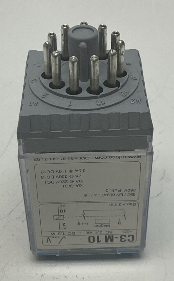 Releco C3-M10 11-Pin Power Relay 24VDC Coil