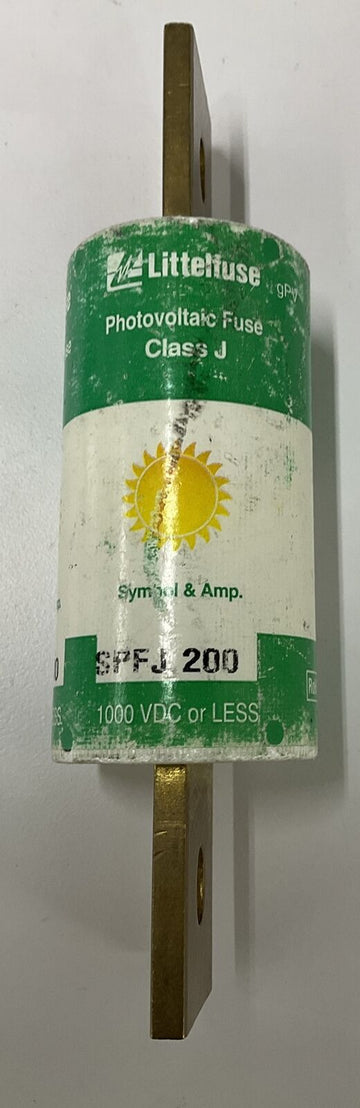 Littelfuse Spfj-200 Class J Photovoltaic Fuse 200A  1000 Vdc or Less - 0
