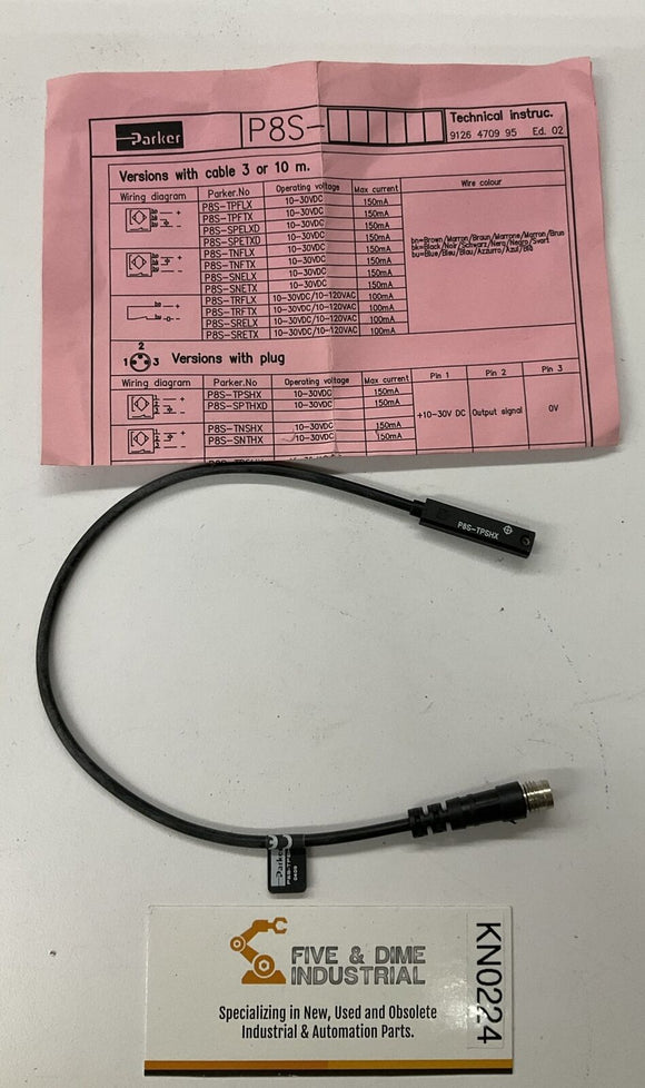 Parker P8S-TPSHX Magnetic Sensor 10-30V DC