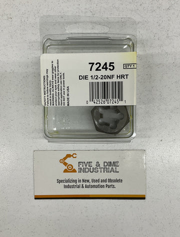 Irwin 7245 Rethread Die  1/2-20NF HRT