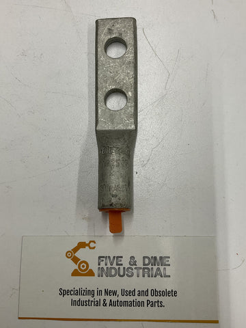 Burndy YA25A5 / 725658 Aluminum 2-Hole Lug I/O AWG 3/8" Stud
