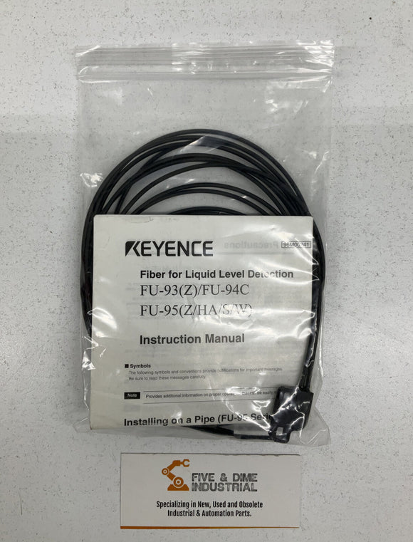 Keyence FU-95W Fiber Optic Sensors for Liquid Detection. Sensor Only