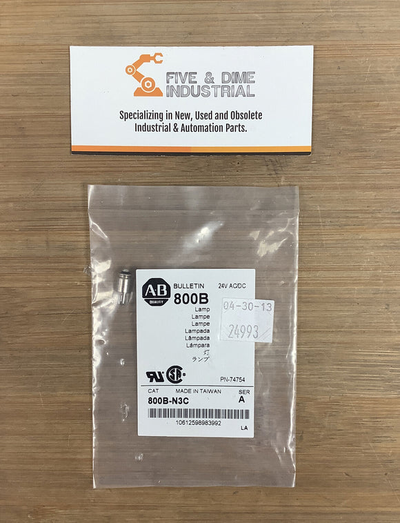 Allen Bradley 800B-N3C SER. A Lamp Light