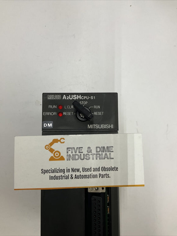 Mitsubishi A2USHCPU-S1 CPU PLC, 30k Step Processor w/ Key