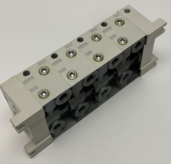 SMC VV714-02R-03D 4-Bank Valve Manifold