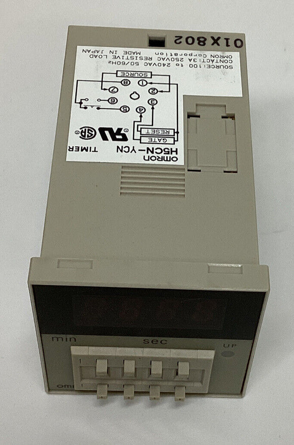 Omron H5CN-YCN Timer 99m 59Sec 100-240 VAC