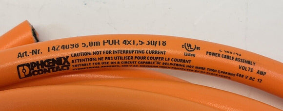Phoenix Contact SAC-4P-FSS/5.0-PUR Power Cable PE SH SCO