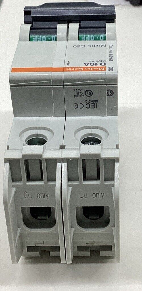 Square D 60161 Miniature Circuit Breaker 2 Pole  240V 10A