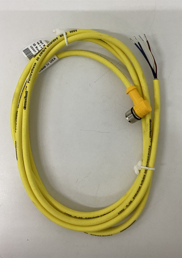Turck WK4.41T-2/S529 Cable M12, 90 Deg. Female Single End 4-Wire 4M