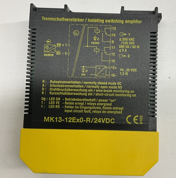 Turck MK13-12Ex0-R Isolating Switching Amplifier 24VDC