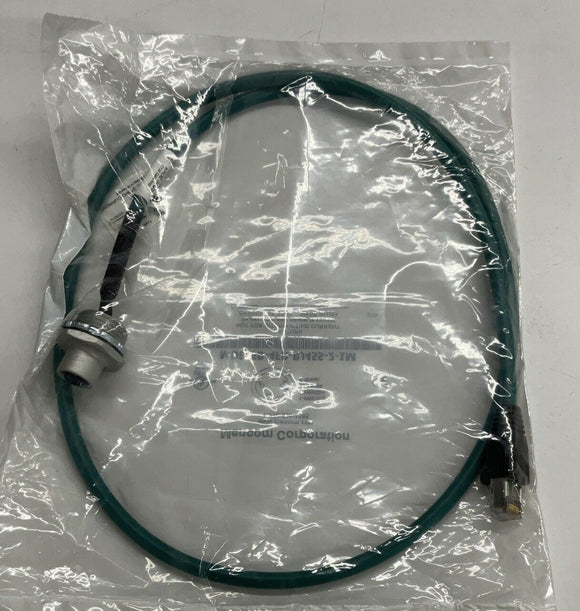 Mencom MDE45B-4FR-RJ45S-2-1M M12 Female Receptacle to Male RJ45 Male 4P