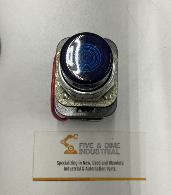 Allen Bradley 800T-PTH16B Pilot Light Type 4 120V Blue