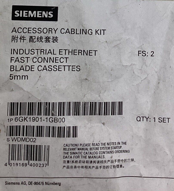Siemens 6GK1901-1GB00 Accessory Cabling Kit (Lot of 5)