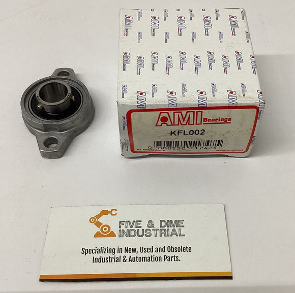 AMI  KFL002  2-Bolt Flange Bearing  15mm Bore