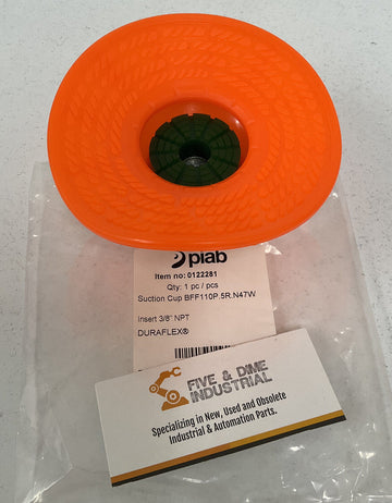 Piab 0122281 Polyurethane Suction Cup 3/8" NPT / BFF110P.5R.N47W