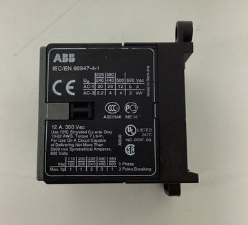 ABB B6-30-10 Miniature Contactor 220-240VAC Coil 3 Phase Breaking - 0