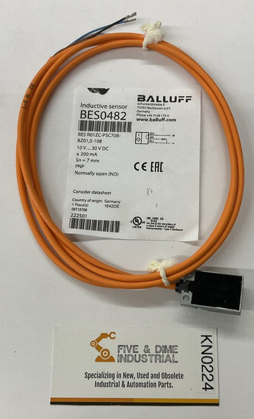 Balluff BES R01ZC-PSC70B-BZ01,5-108 Proximity Sensor PNP NO BES0482
