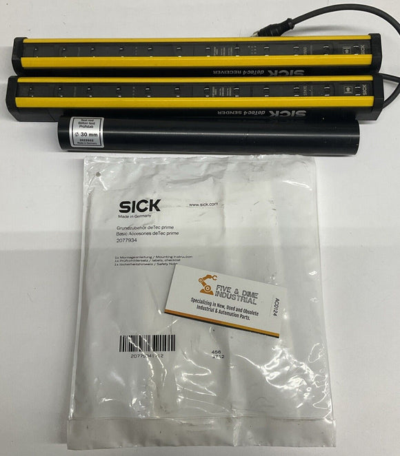Sick 1081263 1081264 deTec4 12" Sender & Receiver Light Curtain Set