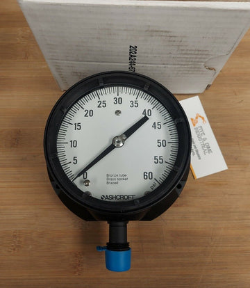 Ashcroft 45-1379-AS-04L-200#  Pressure Gauge 200 PSI 4-1/2"