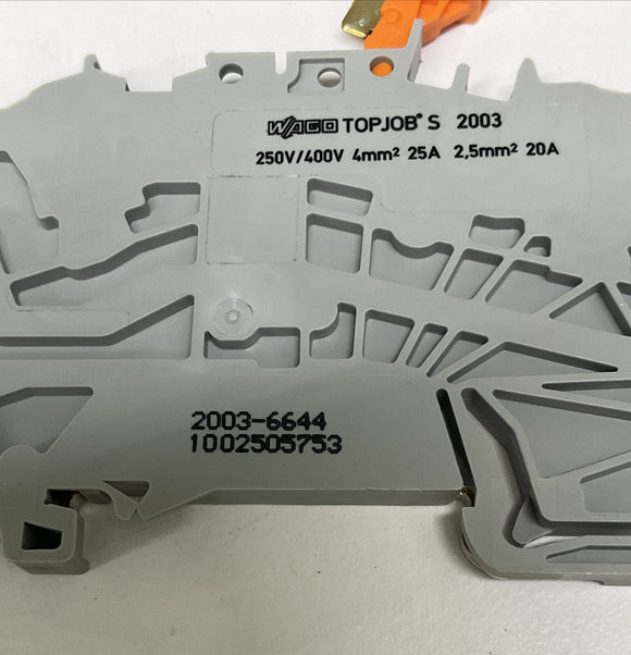 Wago 2003-6644 / 60290502 Terminal Block 250V, 400V, 20A