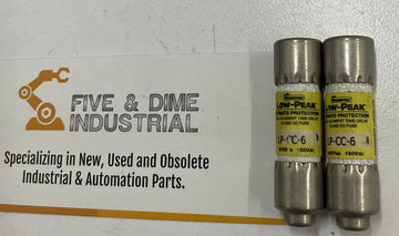 Bussmann Low-Peak LP-CC-6 Dual Element Time Delay 6A 600V Lot of 2 - 0