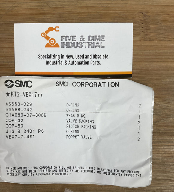 SMC KT2-VEX17 Maintenance Kit