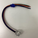 Mencom Min-6FR-1  6-Pole Female Front Mount Receptacle 1 Ft-1