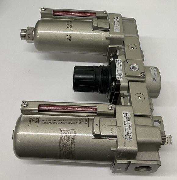 SMC AC41-N04D-8Z-X221 Filter Regulator and Lubricator Module
