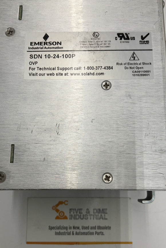 Sola SDN 10-24-100P Power Supply 115/230 Vac 24 Vdc / 10A