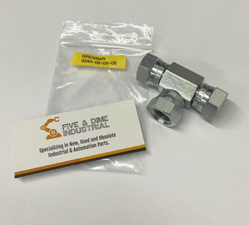 Brennan 9344-06-06-06 3/8" BSPP "Tee" Female x3 Steel