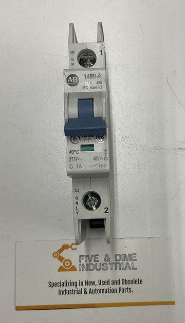Allen Bradley 1489-A1C010 Ser. A Din Mount Circuit Breaker 1 Amp