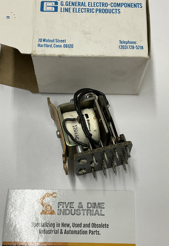 G General Line Electric Products LG3A Relay 120VAC 15A