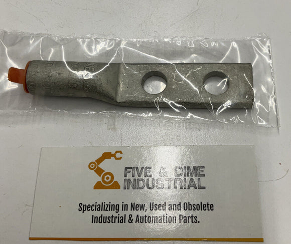 Burndy YA25A5 / 725658 Aluminum 2-Hole Lug I/O AWG 3/8" Stud