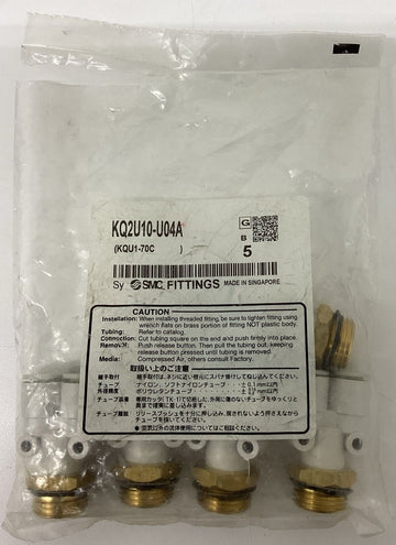SMC KQ2U10-U04A  5-Pack Splitter Y Fittings