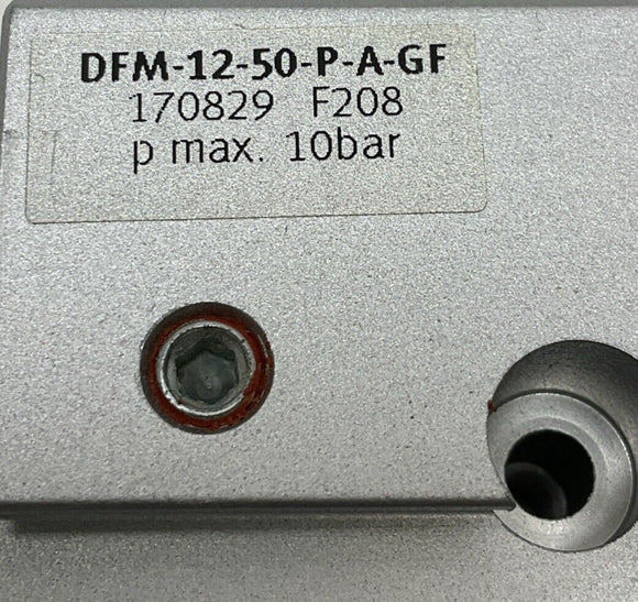 Festo DFM-12-50-P-A-GF Pneumatic Guided Cylinder 12mm Bore, 50mm Stroke 170829