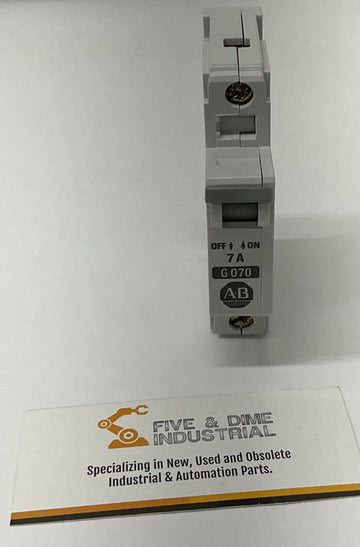 Allen Bradley 1492-CB1G070 Ser. B Din Mount Circuit Breaker 7 Amp