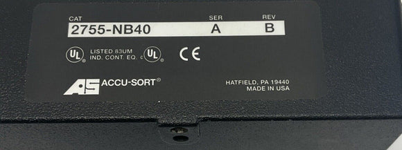 Allen Bradley 2755-NB40 Ser A Rev B Accu-Sort Wiring Base
