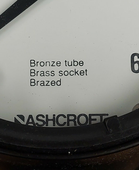 Ashcroft 45-1379-AS-04L-200#  Pressure Gauge 200 PSI 4-1/2"